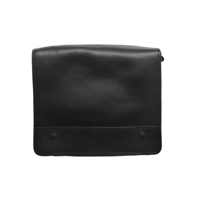 Soft Tannery Leather Messenger - Black - Bascora