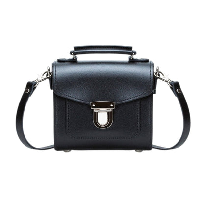 Handmade Leather Sugarcube Handbag – Black