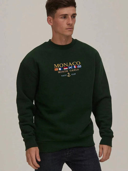 The Black Monaco Vintage Sweatshirt - Bascora