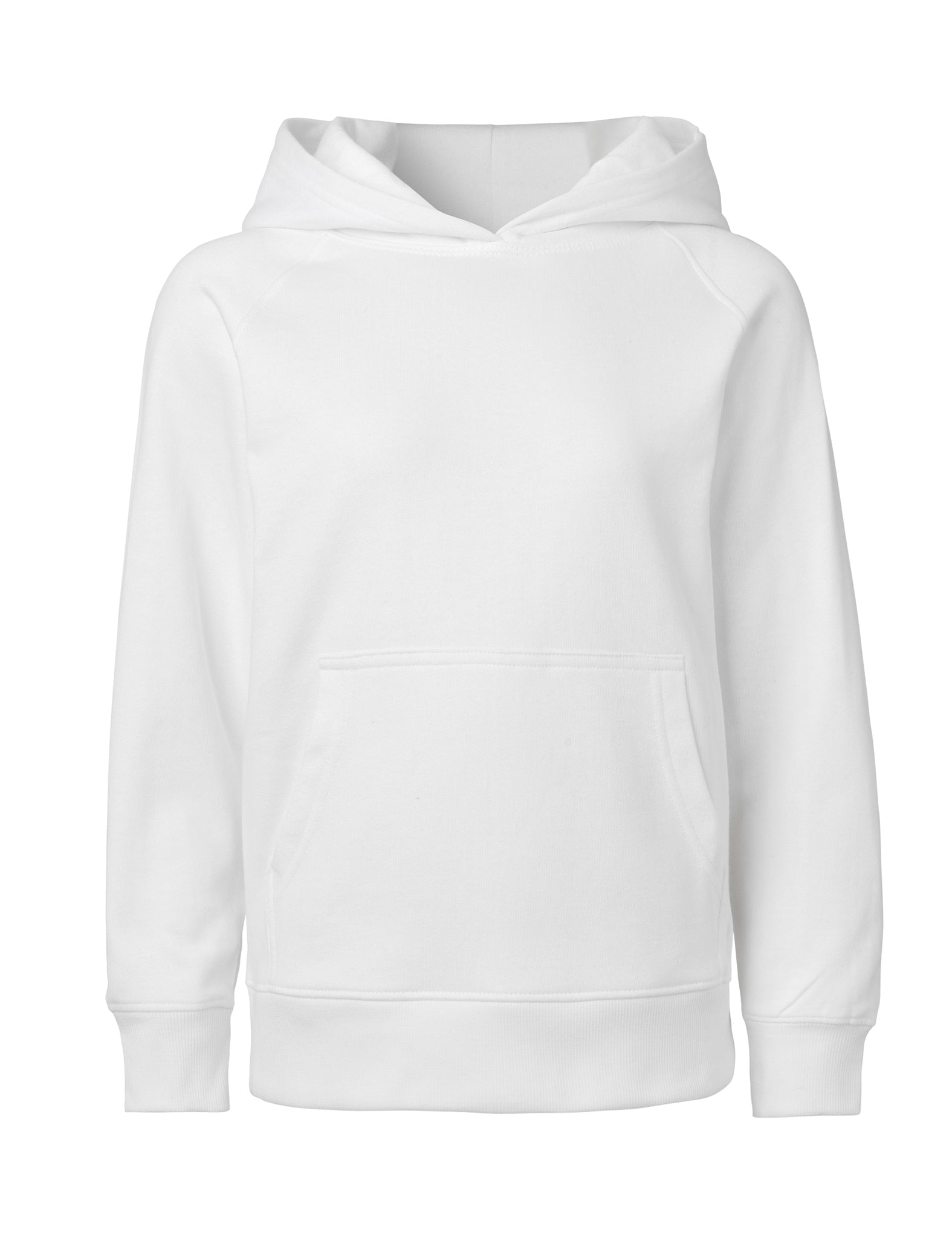 white Fairtrade Organic Kids Hoodie – Sustainable Kids Hoodie