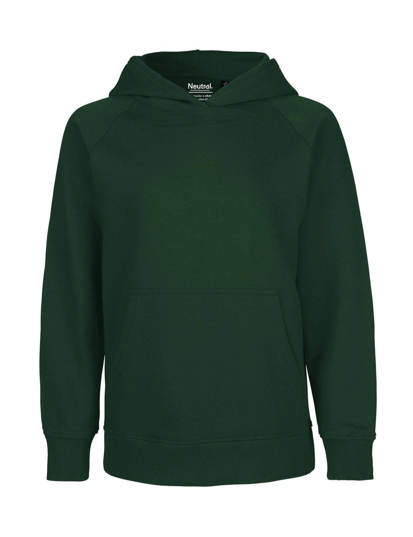 dark green Fairtrade Organic Kids Hoodie – Sustainable Kids Hoodie
