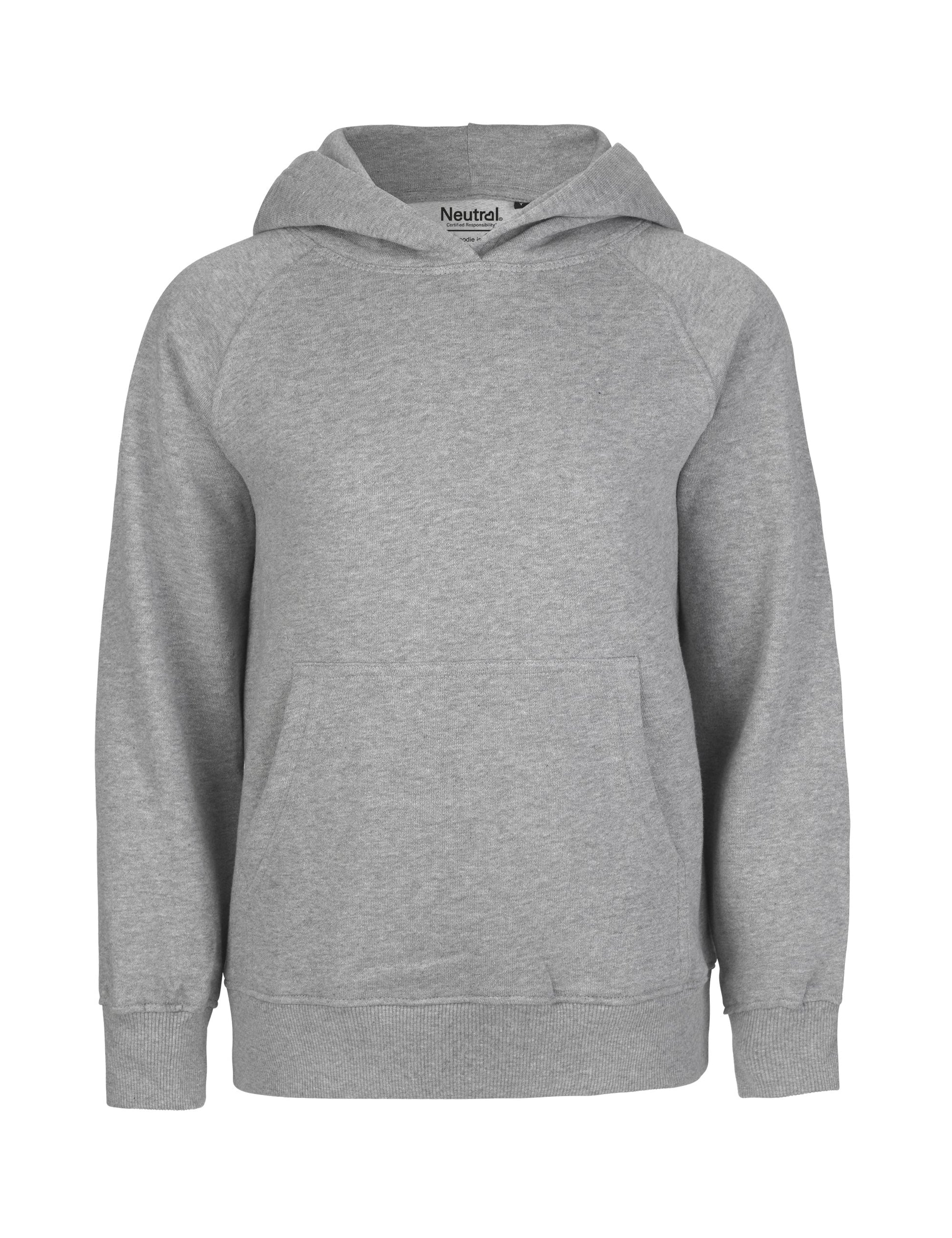 grey Fairtrade Organic Kids Hoodie – Sustainable Kids Hoodie