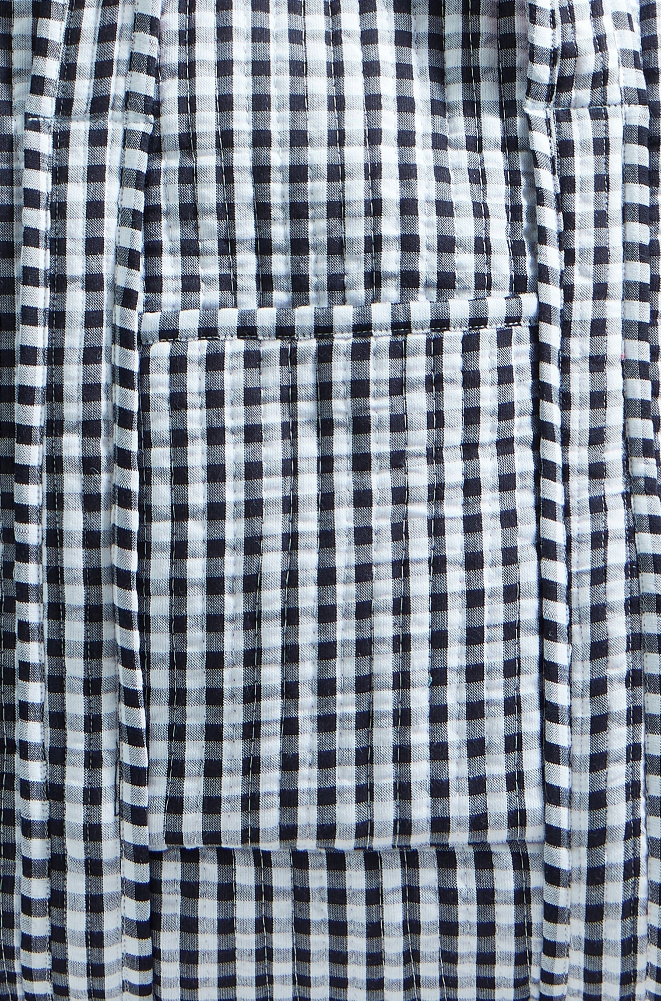 The Gingham Quilted Shopper – Black - Bascora