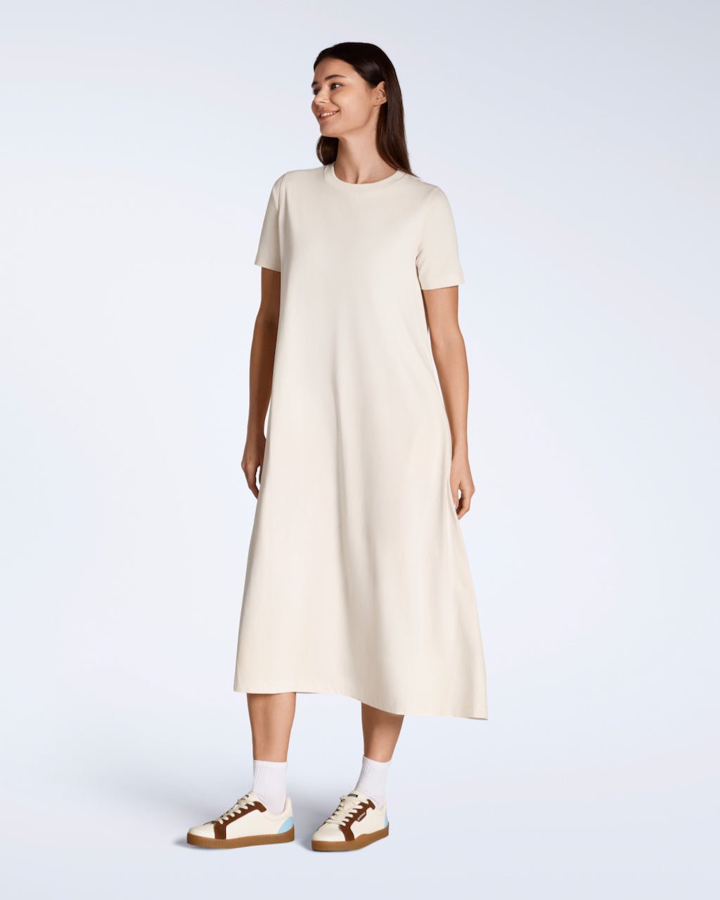 The Long Line T-Shirt Dress – Organic Cotton - Bascora