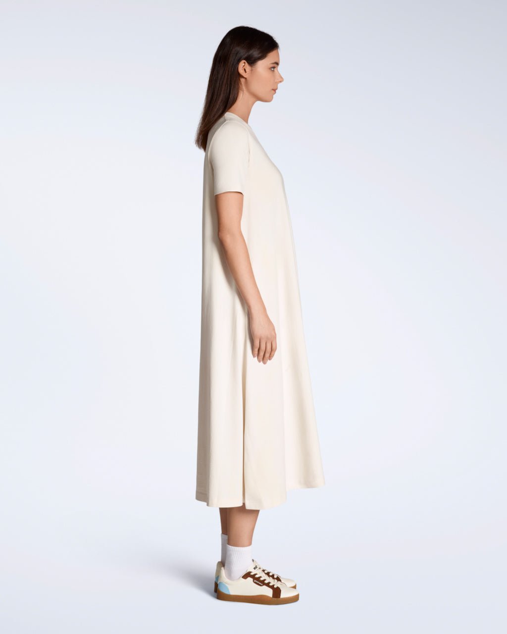 The Long Line T-Shirt Dress – Organic Cotton - Bascora