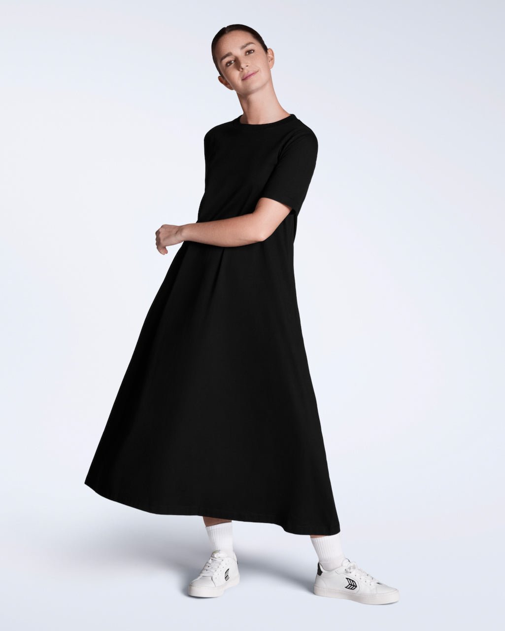 The Long Line T-Shirt Dress – Organic Cotton - Bascora