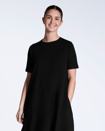 The Long Line T-Shirt Dress – Organic Cotton - Bascora