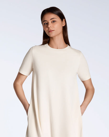 The Long Line T-Shirt Dress – Organic Cotton - Bascora