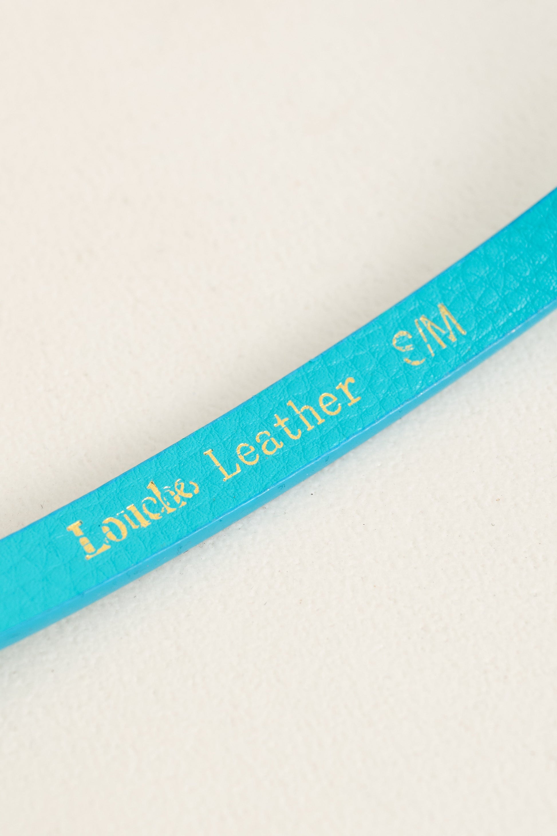 close up Amira Sleek Belt in Blue | Louche