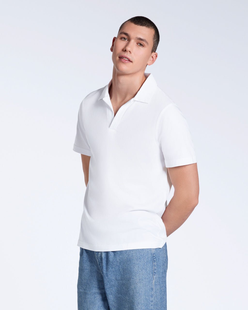 The Open Neck Polo – Organic Cotton - Bascora