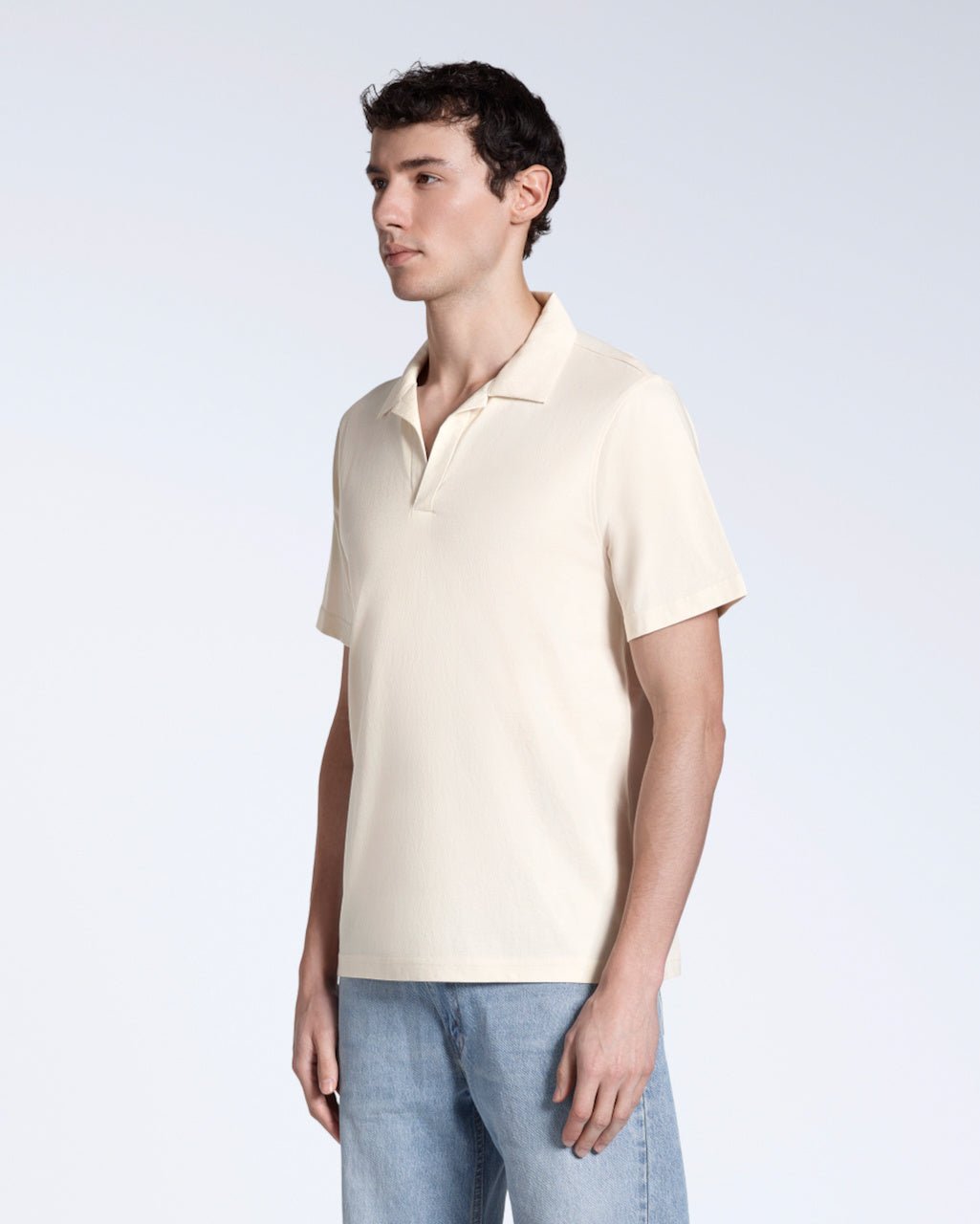 The Open Neck Polo – Organic Cotton - Bascora