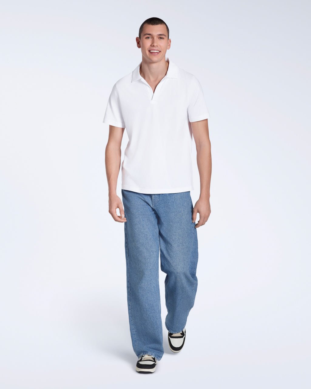 The Open Neck Polo – Organic Cotton - Bascora