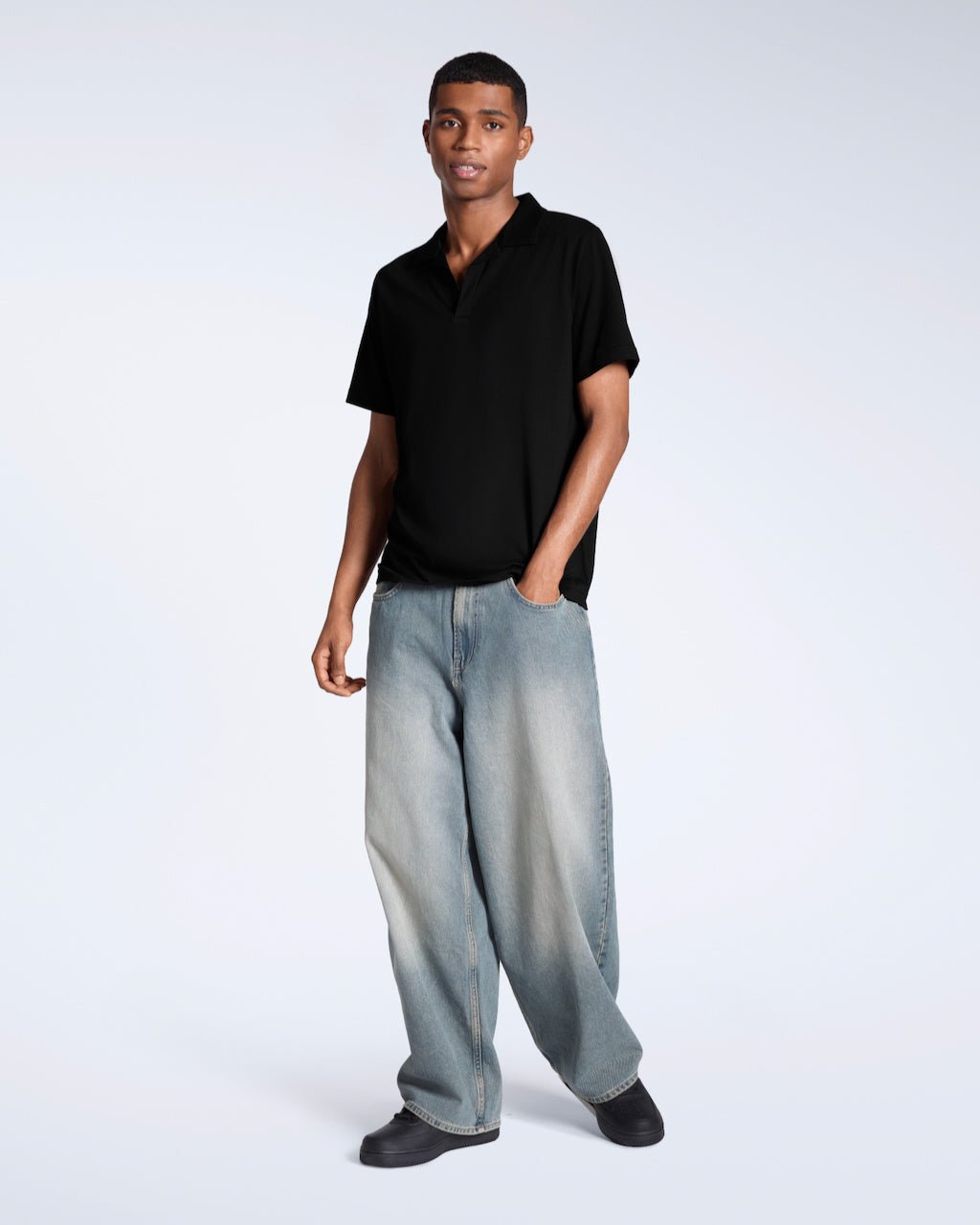 The Open Neck Polo – Organic Cotton - Bascora