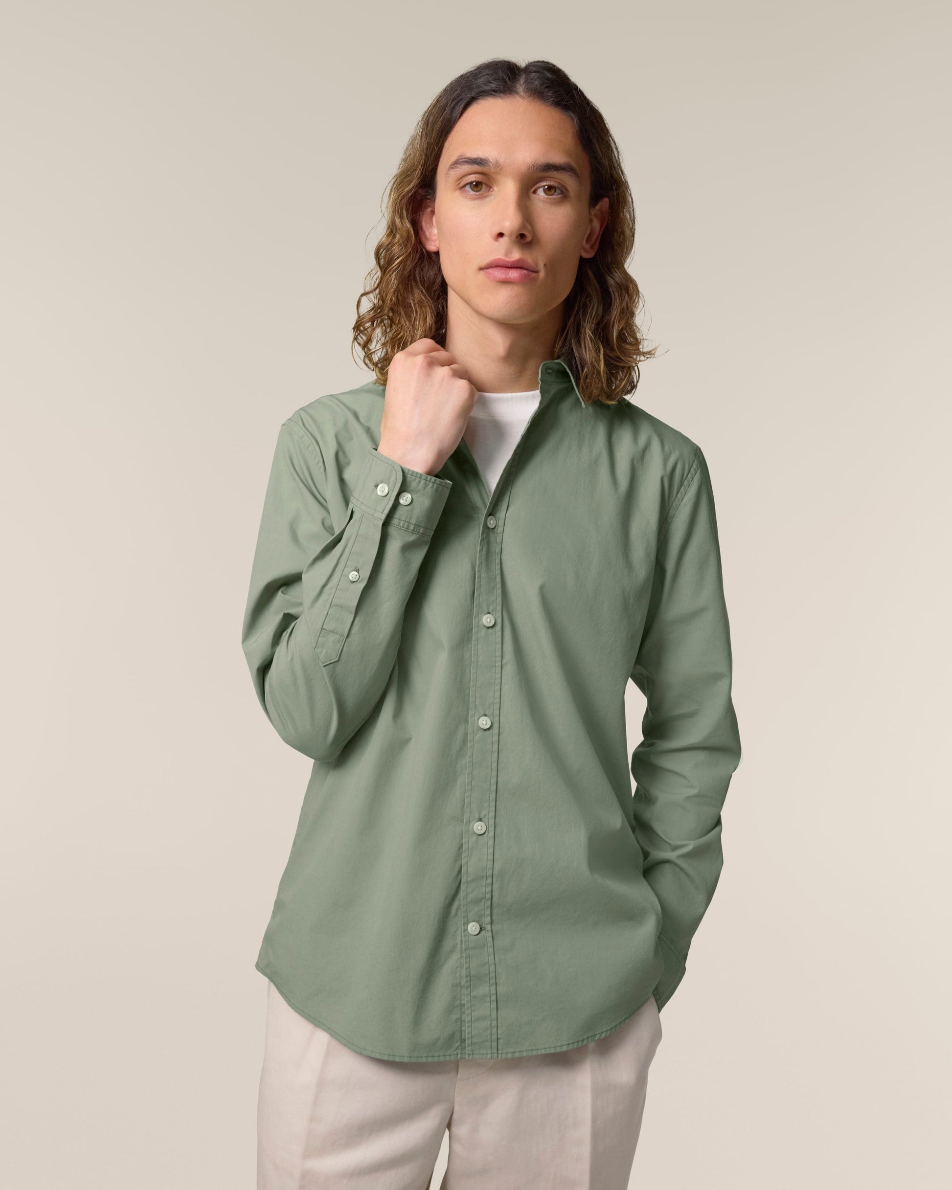 The Poplin Shirt – Men's Organic Cotton - Bascora