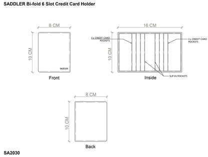 The Saddler Lexi RFID Leather Card Wallet - Bascora