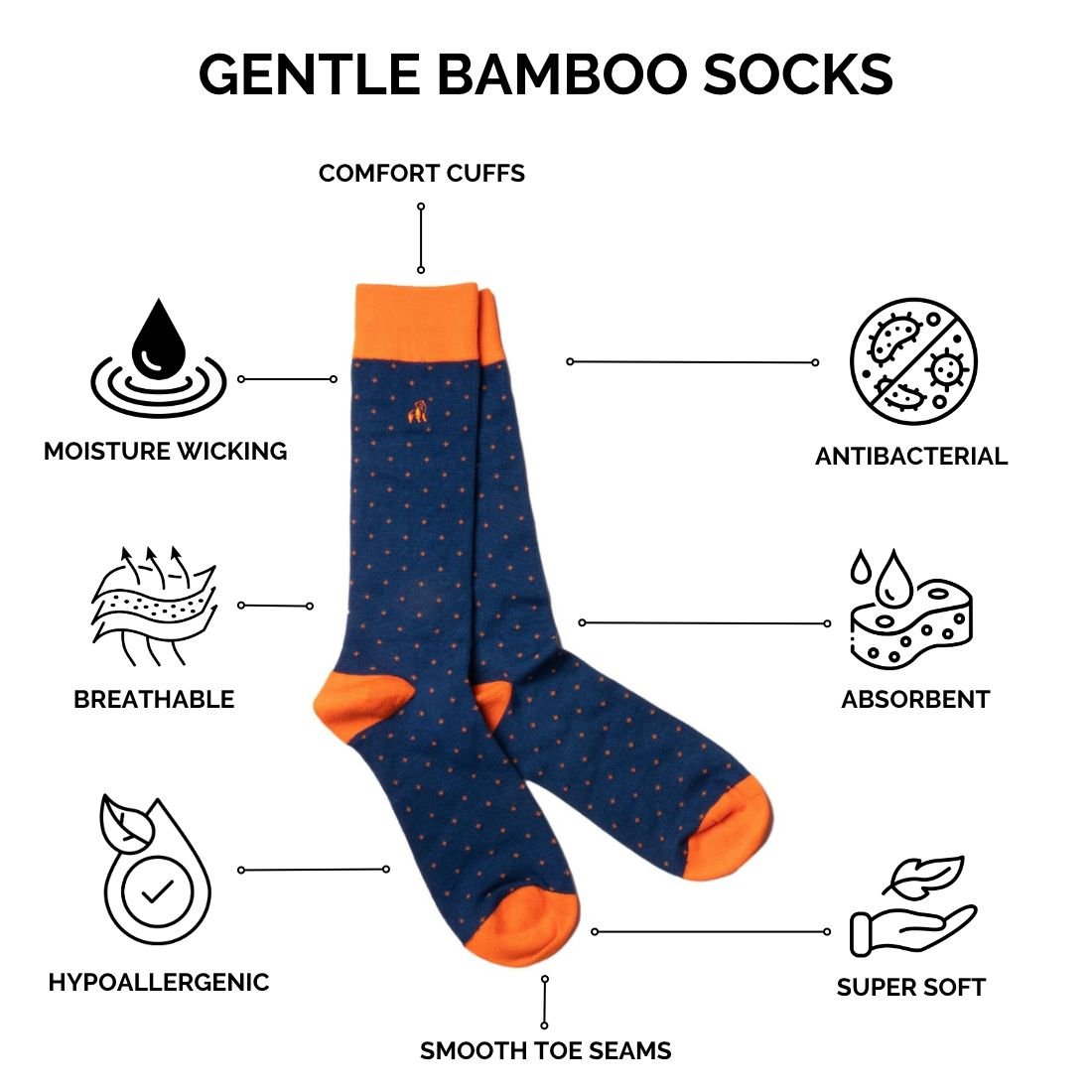 The Sheep – Bamboo Comfort Socks - Bascora