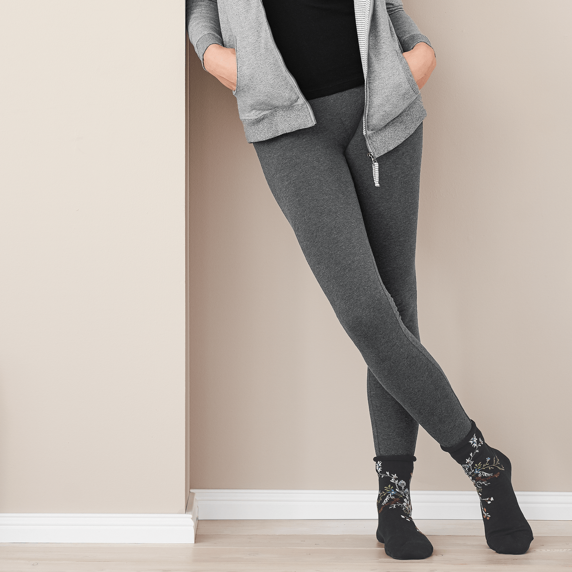 The Stretch Fleece Legging – Organic Cotton - Bascora