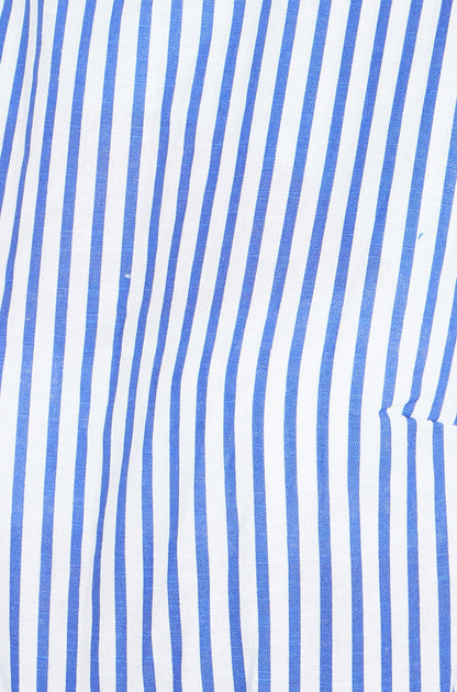 The Stripe Culotte – Blue Cotton Jumpsuit - Bascora