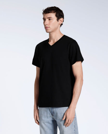 The V-Neck Tee – Men's Organic Cotton - Bascora