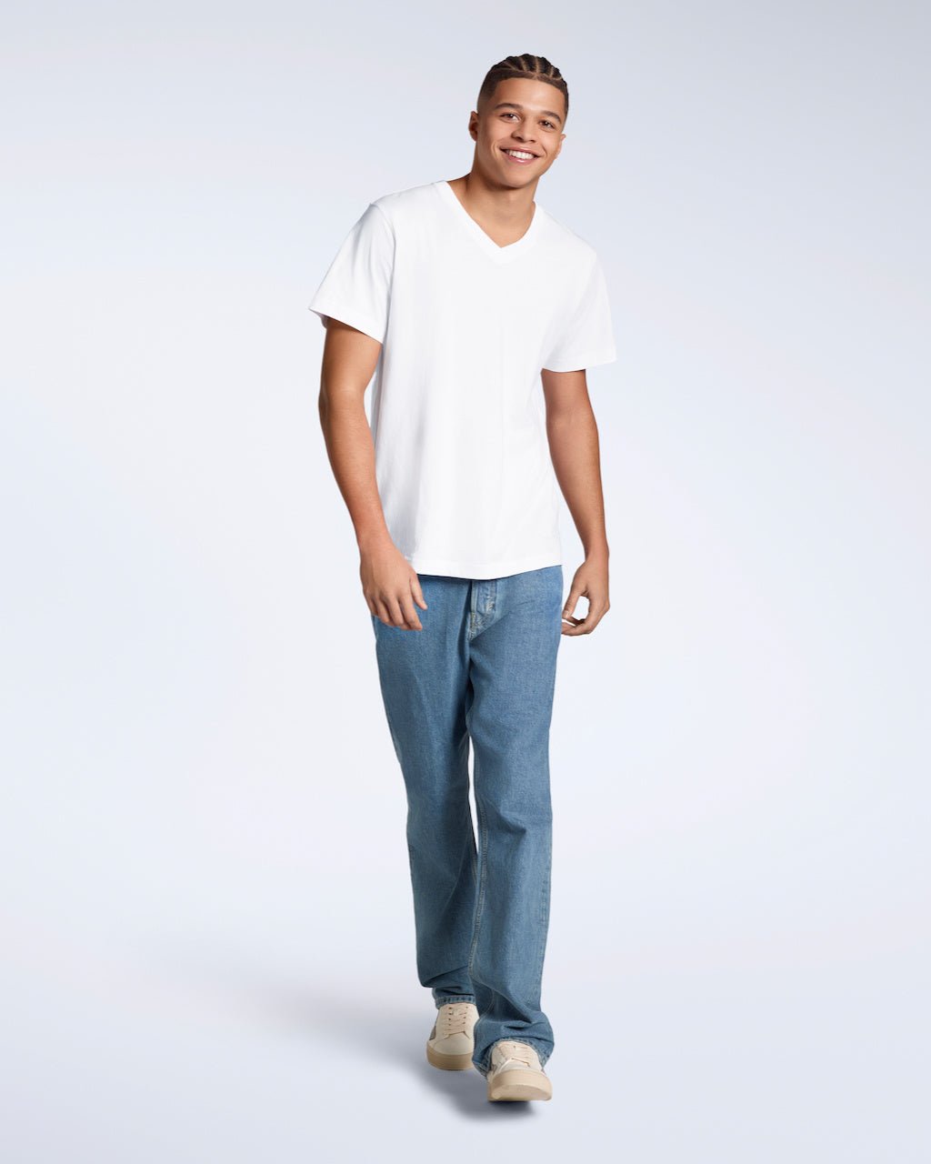 The V-Neck Tee – Men's Organic Cotton - Bascora