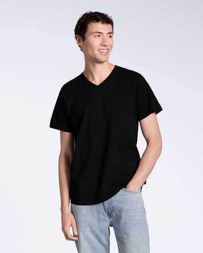 The V-Neck Tee – Men's Organic Cotton - Bascora