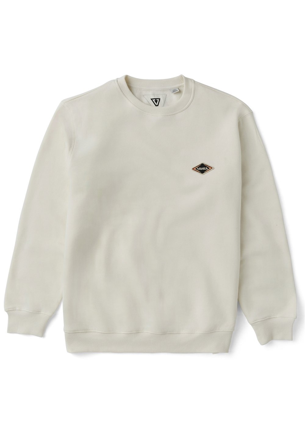 sweatshirt with a small logo on a white background