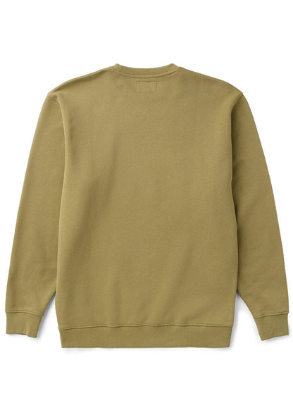 sweatshirt with a small logo on a white background