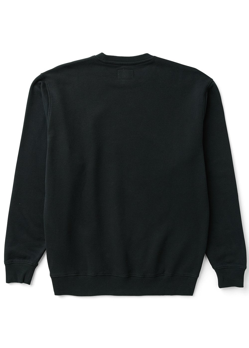 sweatshirt with a small logo on a white background