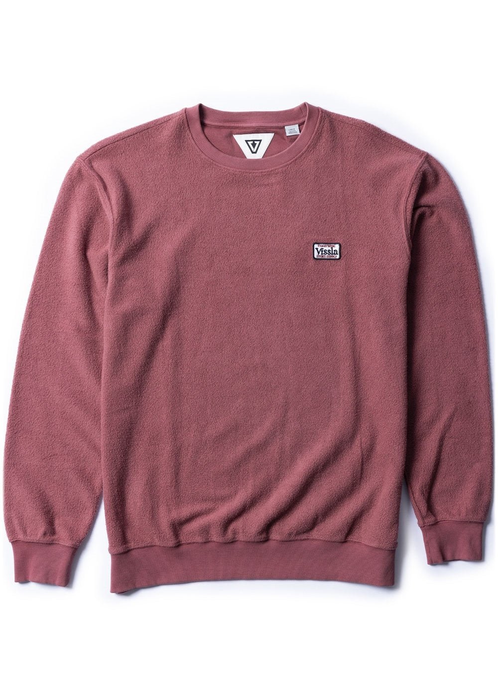 sweatshirt with a small logo on a white background