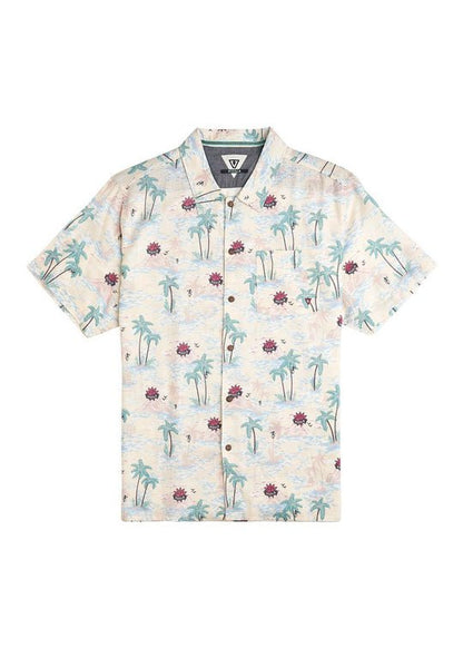 White Patterned shirt short sleeve