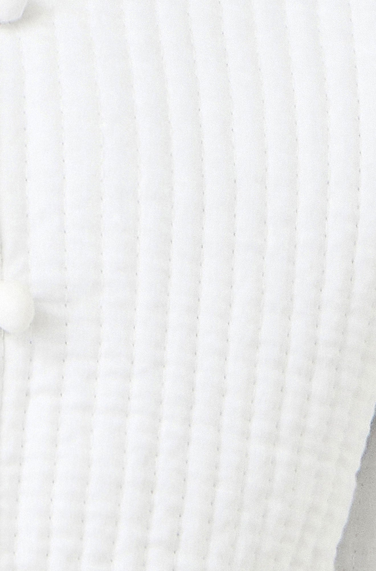 The White Gingham – Reversible Cotton Quilted Cropped Jacket - Bascora