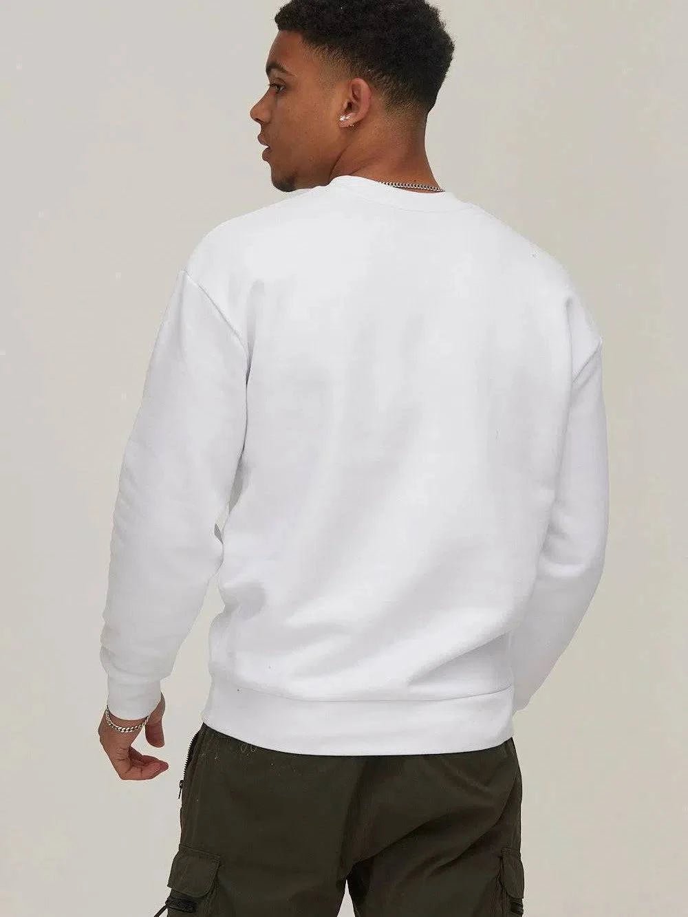 The White Monaco Vintage 360 GSM Sweatshirt - Bascora
