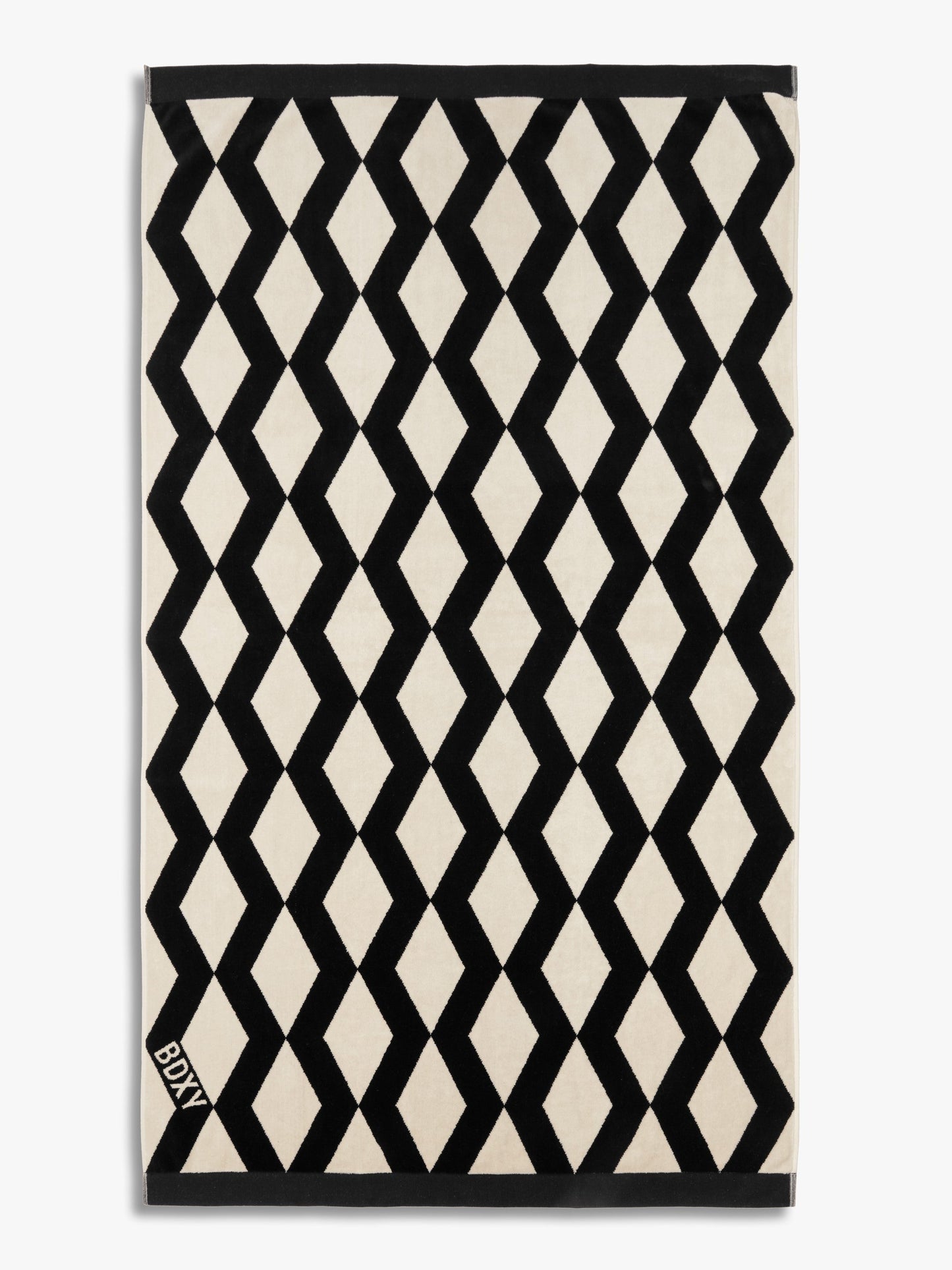 The Wrap Towel – Mirrorzag Black - Bascora