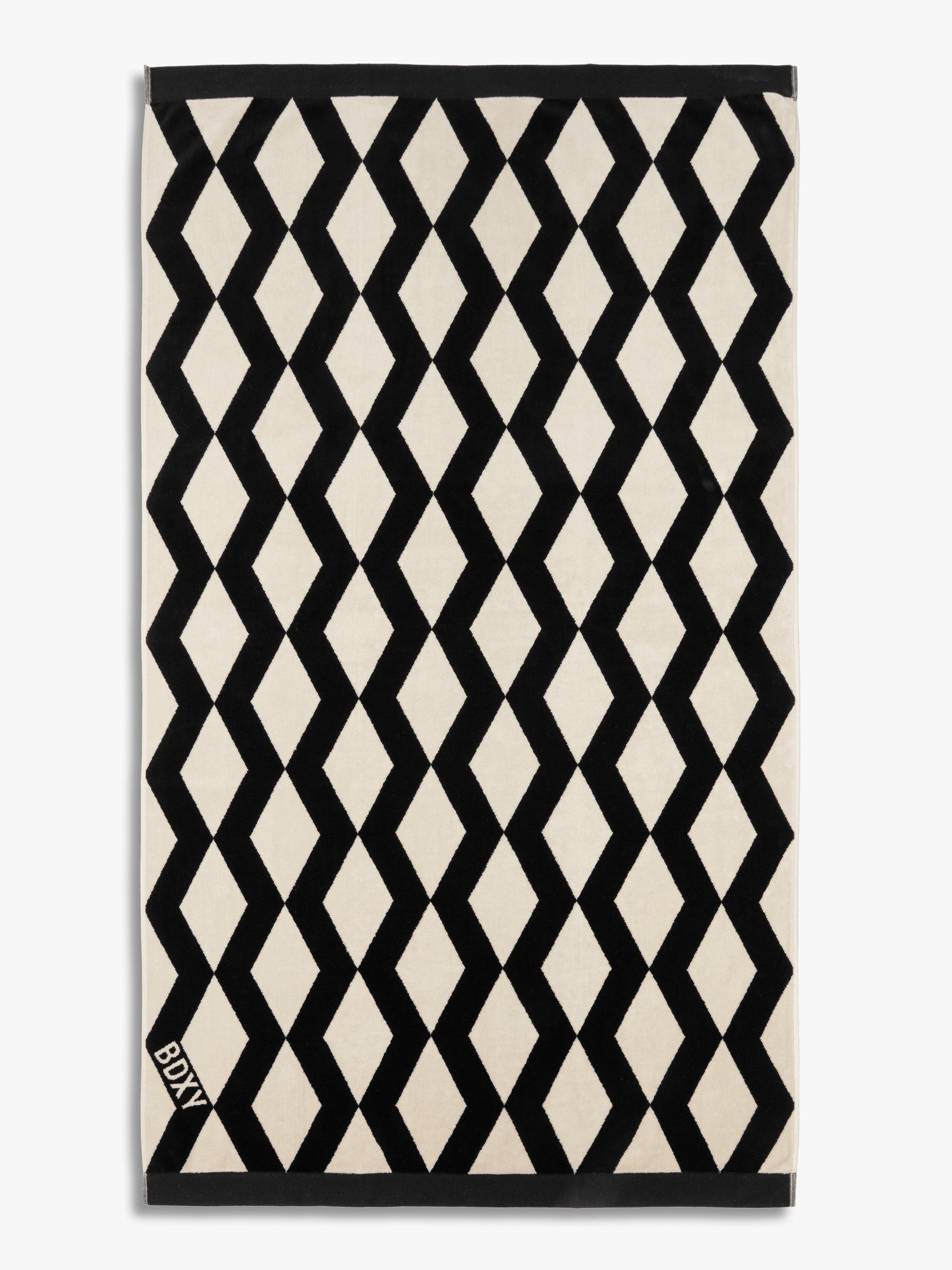 The Wrap Towel – Mirrorzag Black - Bascora