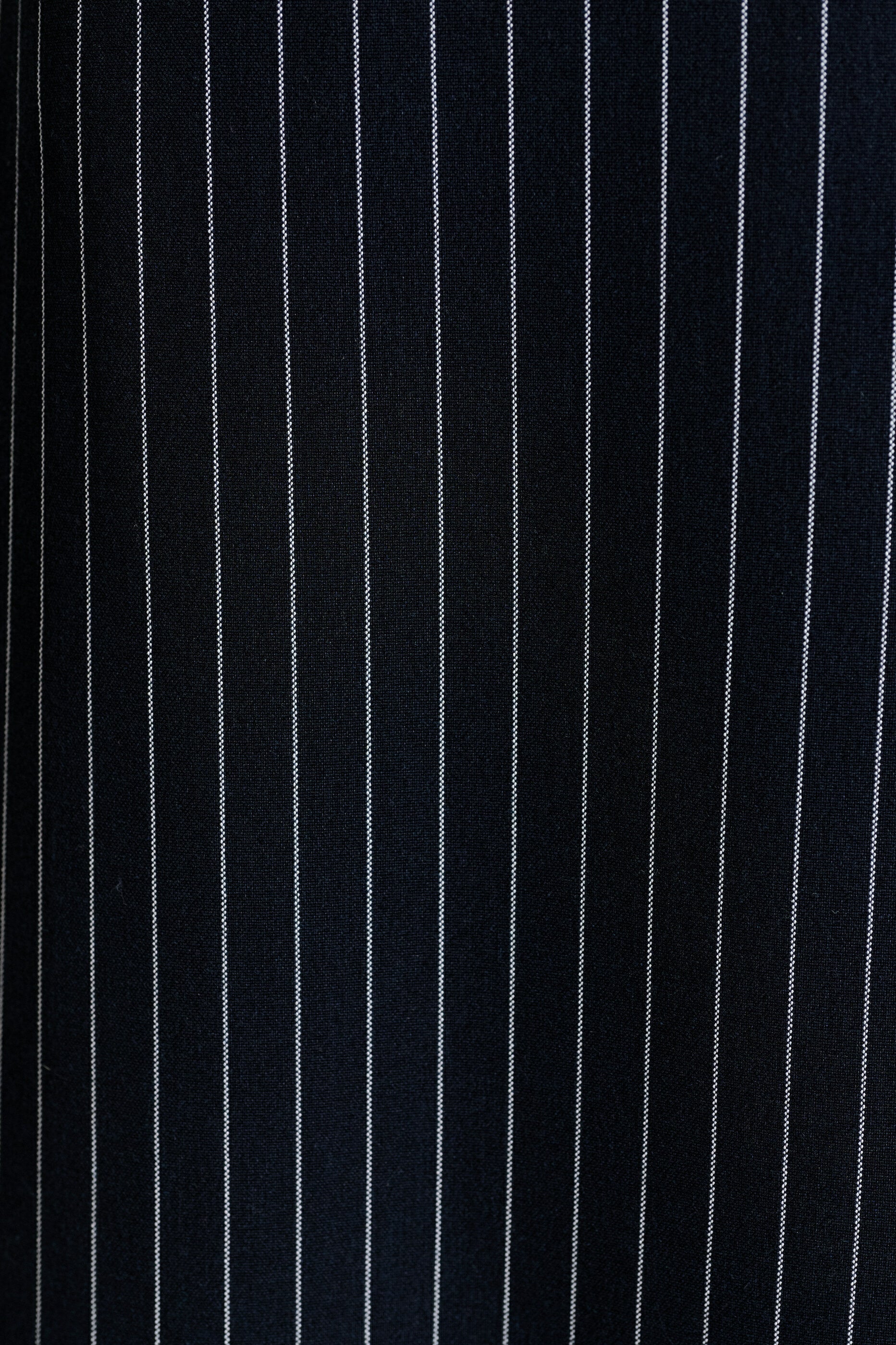 Tilde Navy Pinstripe Straight Leg Trouser - Bascora