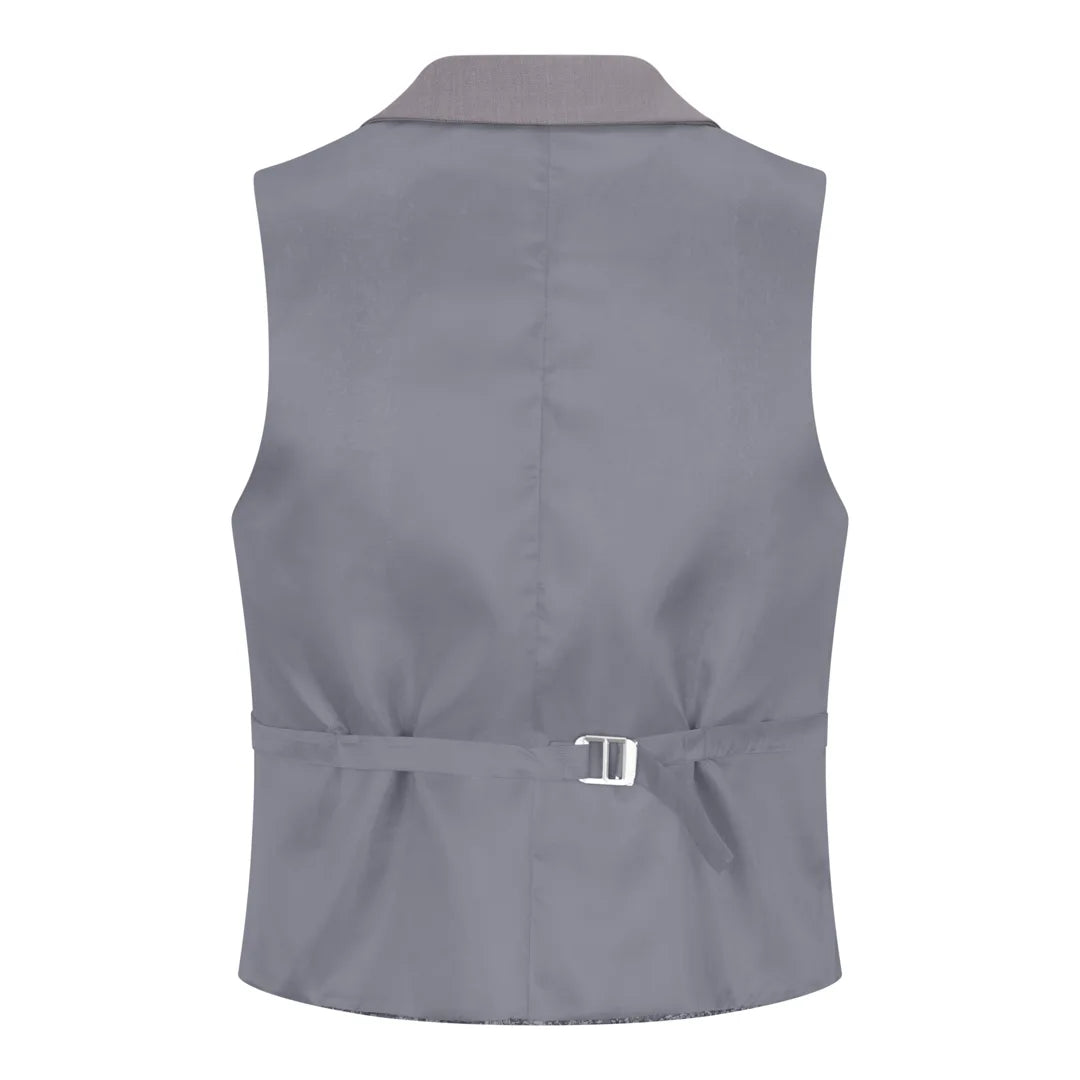 Women's 3 Piece Plain Grey Suit
