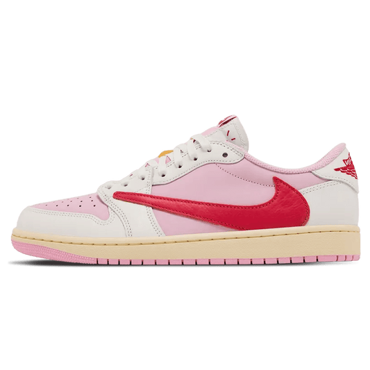 Travis Scott x Air Jordan 1 Retro Low OG 'Sail Tropical Pink' - Bascora