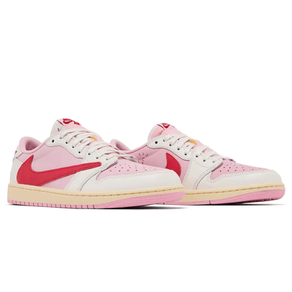 Travis Scott x Air Jordan 1 Retro Low OG 'Sail Tropical Pink' - Bascora