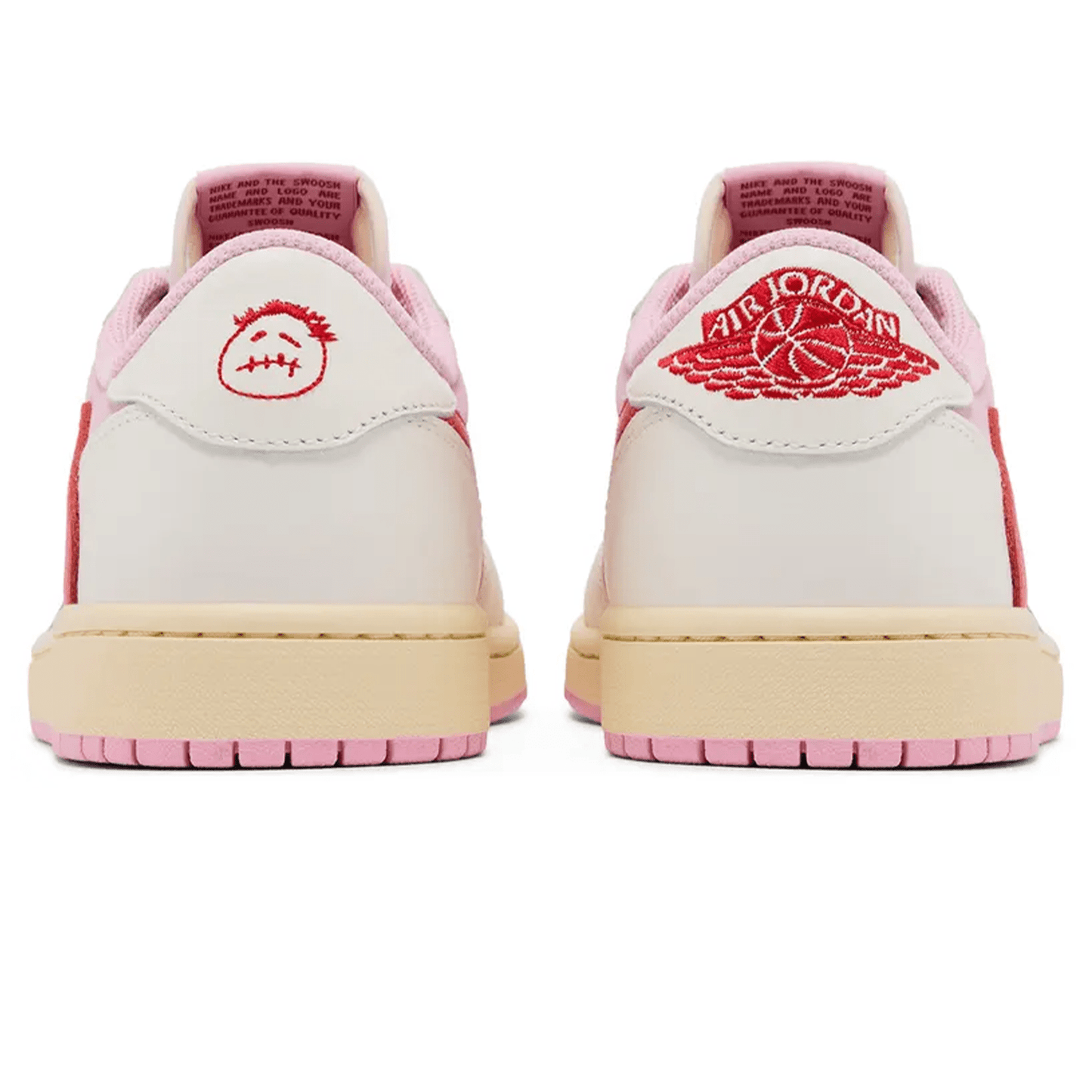 Travis Scott x Air Jordan 1 Retro Low OG 'Sail Tropical Pink' - Bascora