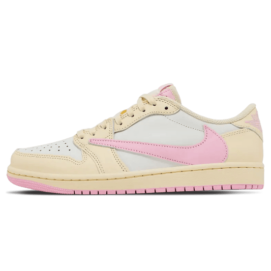 Travis Scott x Air Jordan 1 Retro Low OG 'Shy Pink' - Bascora