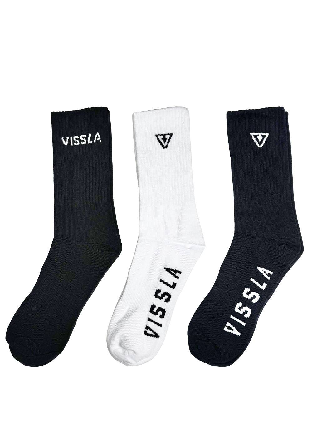 Vissla Logo Sock 3 Pack - Bascora