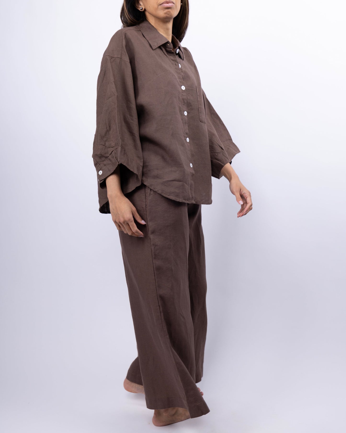 The Vivian Linen Loungewear Set