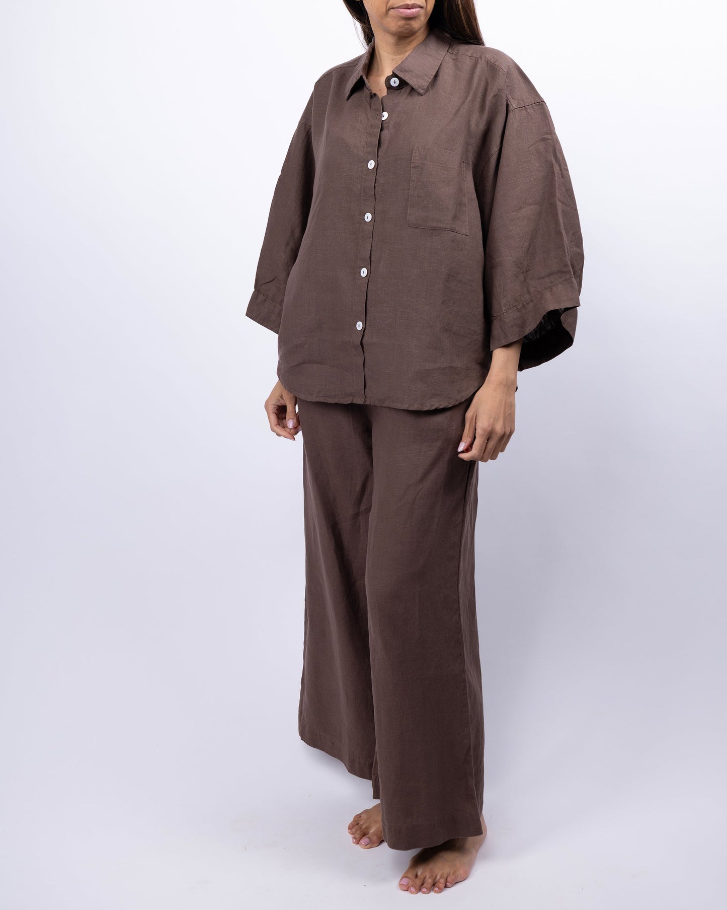 The Vivian Linen Loungewear Set