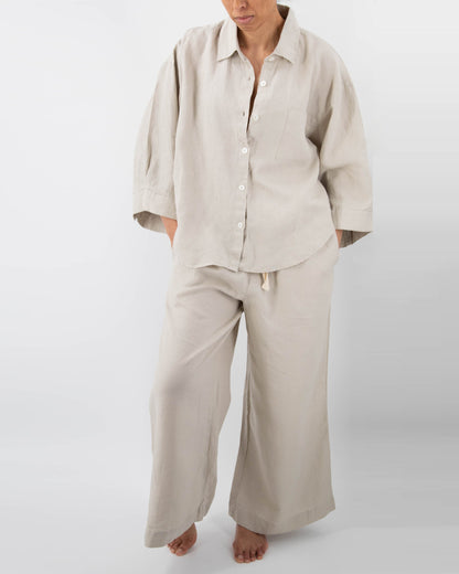 The Vivian Linen Loungewear Set