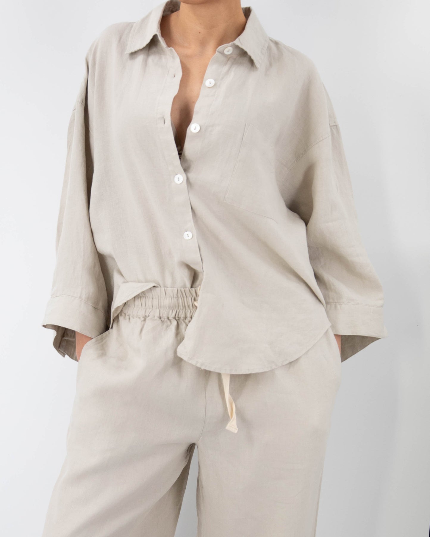 The Vivian Linen Loungewear Set