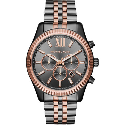 Michael Kors MK8561 Men's Lexington Dark Two-Tone Chronograph Watch