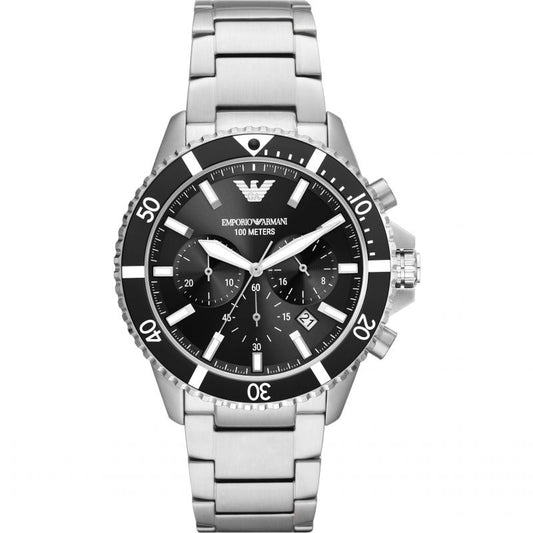 Emporio Armani AR11360 Men's Diver Chronograph Black Watch