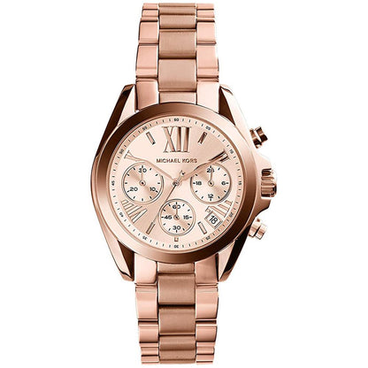 Michael Kors MK5799 Ladies Bradshaw Mini Rose Gold Chronograph Watch