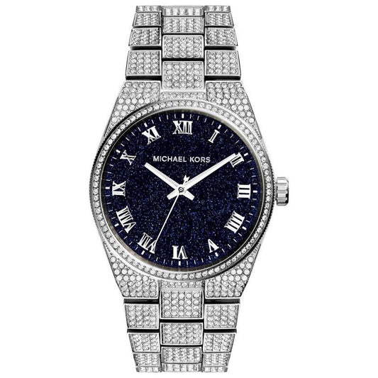 Michael Kors MK6089 Ladies Channing Silver Diamond Chronograph Watch