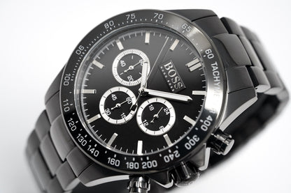 Hugo Boss HB1512961 Men's Chronograph Ikon Black PVD Watch